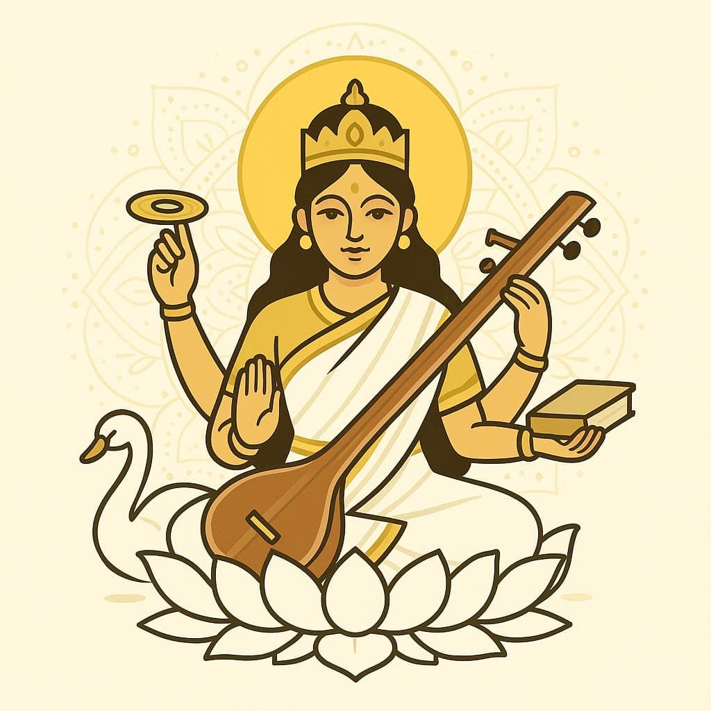 Saraswati Mata Aarti in Hindi & English with Meaning | Facts | Benefits | Occasion & When to Recite 