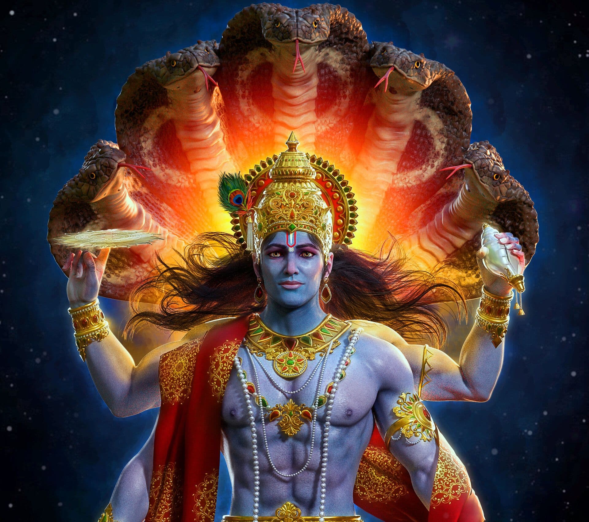 Shri  Vishnu  ji Chalisa in Hindi & English – Lyrics, Meaning & Benefits